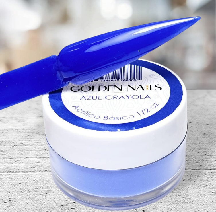 ACRILICO AZUL CRAYOLA GOLDEN NAILS